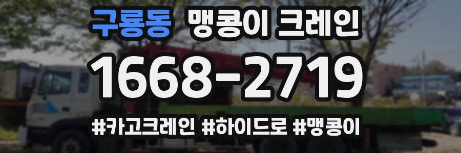 구룡동 맹콩이 크레인