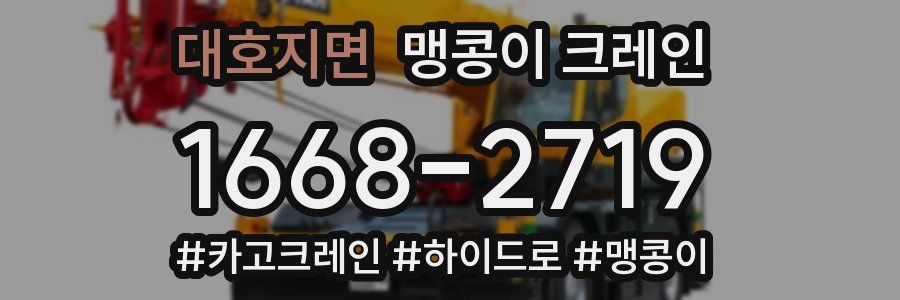 대호지면 맹콩이 크레인