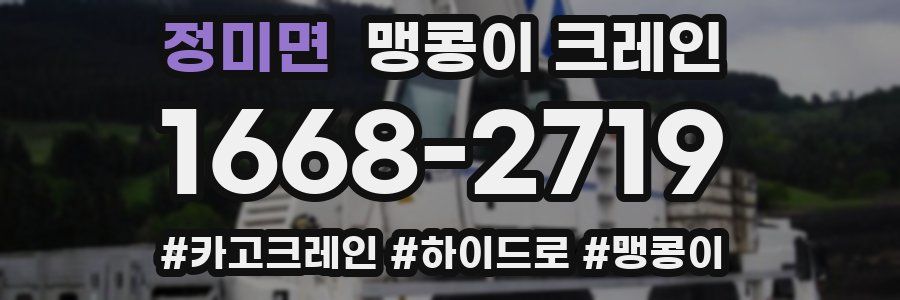 정미면 맹콩이 크레인