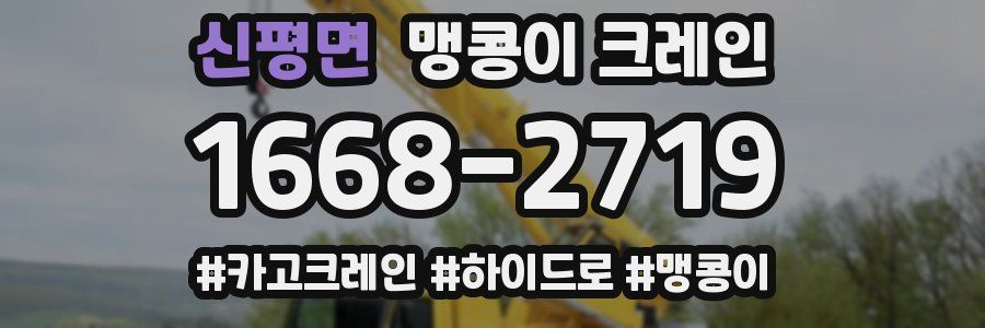 신평면 맹콩이 크레인