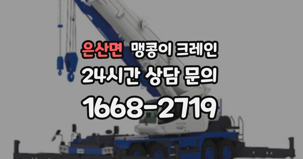 은산면 맹콩이 크레인