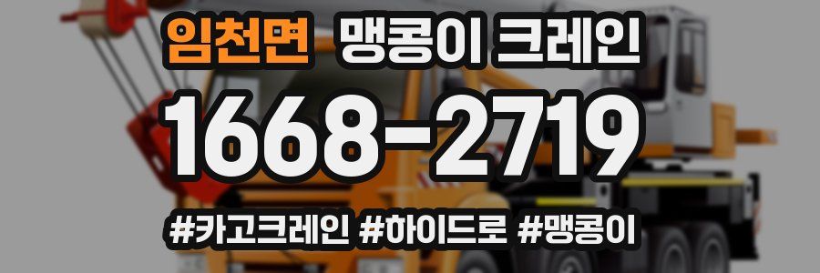 임천면 맹콩이 크레인