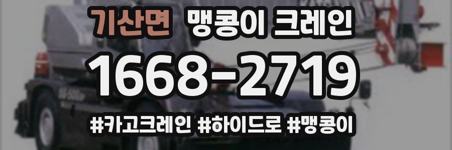 기산면 맹콩이 크레인