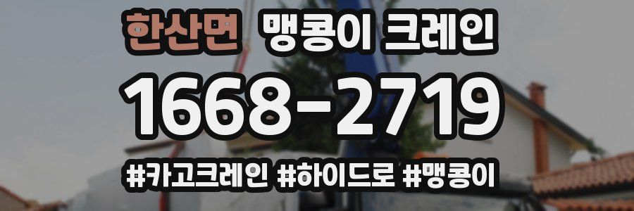 한산면 맹콩이 크레인