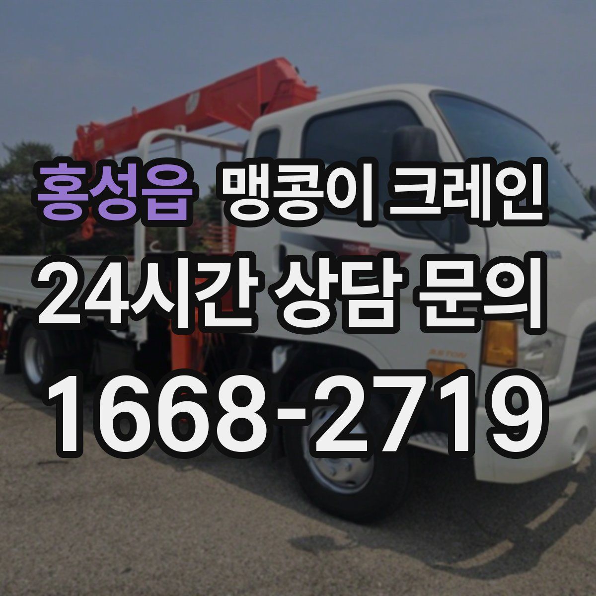 홍성읍 맹콩이 크레인