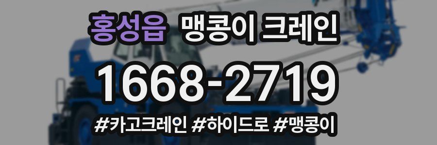홍성읍 맹콩이 크레인