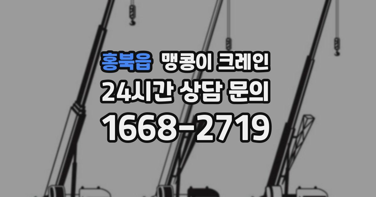 홍북읍 맹콩이 크레인