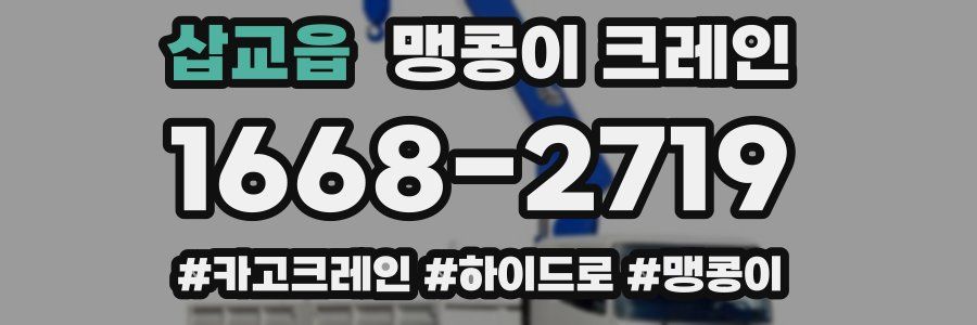 삽교읍 맹콩이 크레인