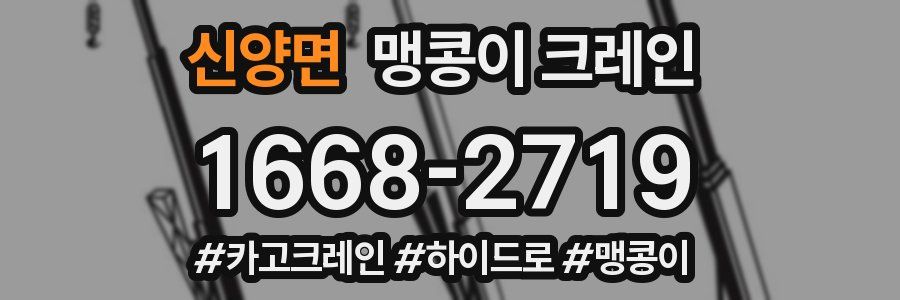 신양면 맹콩이 크레인