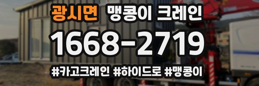 광시면 맹콩이 크레인