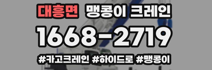 대흥면 맹콩이 크레인