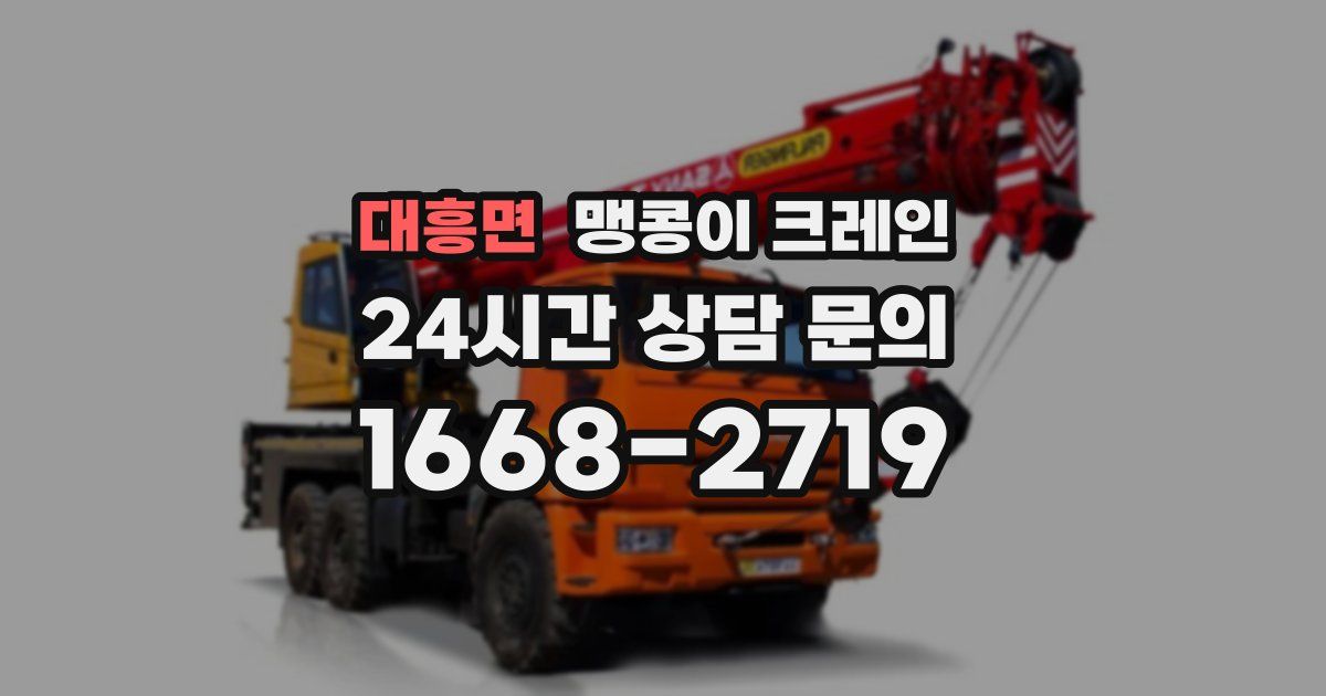 대흥면 맹콩이 크레인