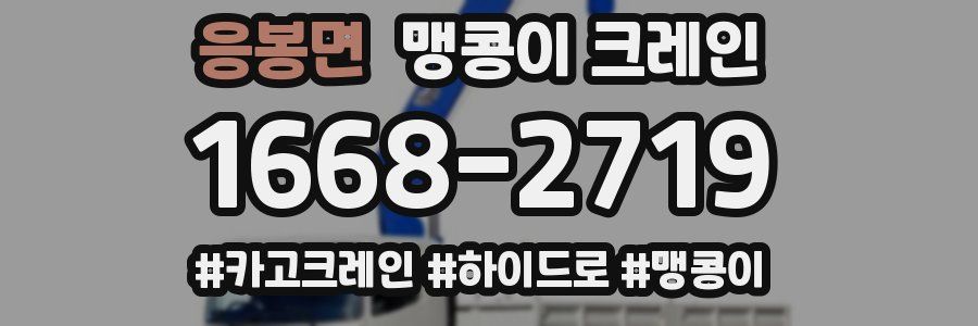 응봉면 맹콩이 크레인