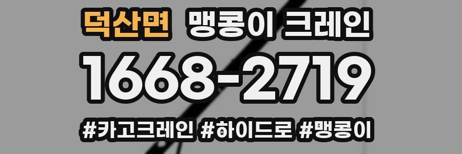 덕산면 맹콩이 크레인