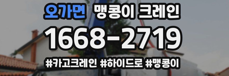 오가면 맹콩이 크레인