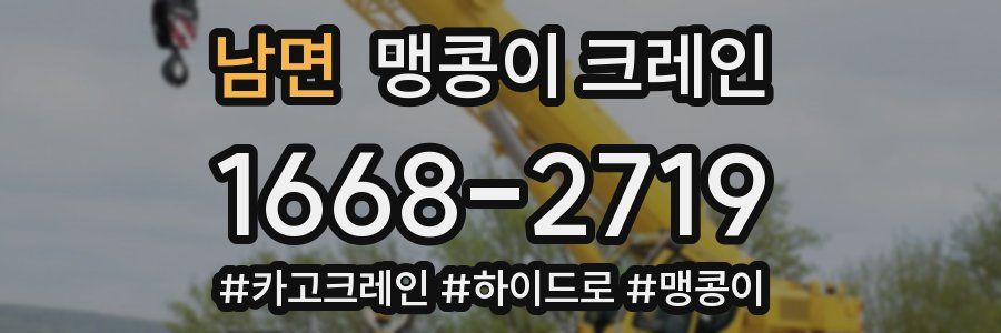 남면 맹콩이 크레인