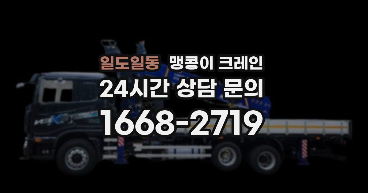 일도일동 맹콩이 크레인