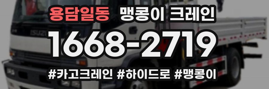 용담일동 맹콩이 크레인