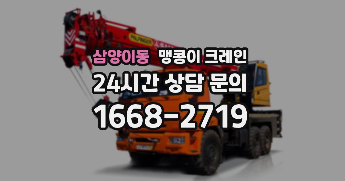 삼양이동 맹콩이 크레인