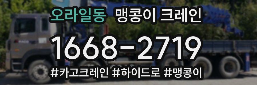 오라일동 맹콩이 크레인