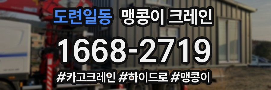 도련일동 맹콩이 크레인