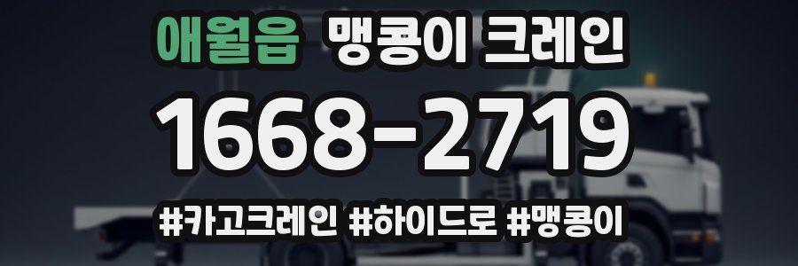 애월읍 맹콩이 크레인