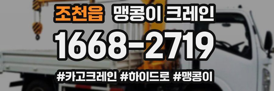 조천읍 맹콩이 크레인