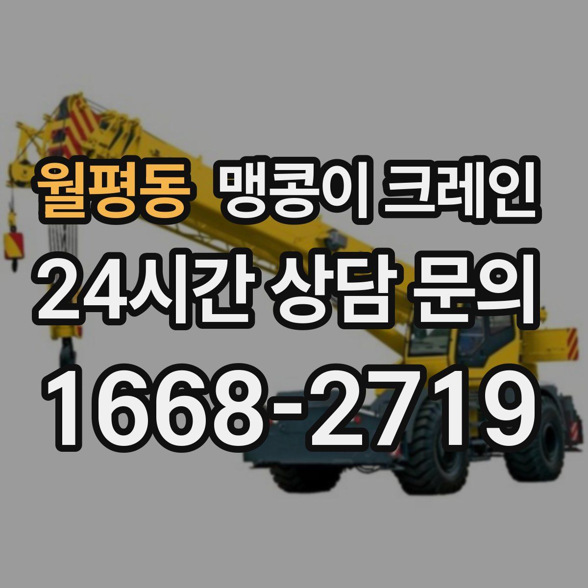 월평동 맹콩이 크레인