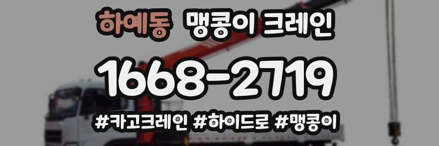 하예동 맹콩이 크레인