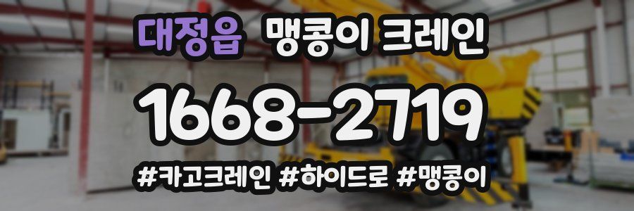 대정읍 맹콩이 크레인