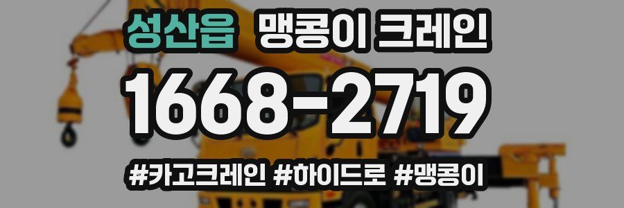 성산읍 맹콩이 크레인
