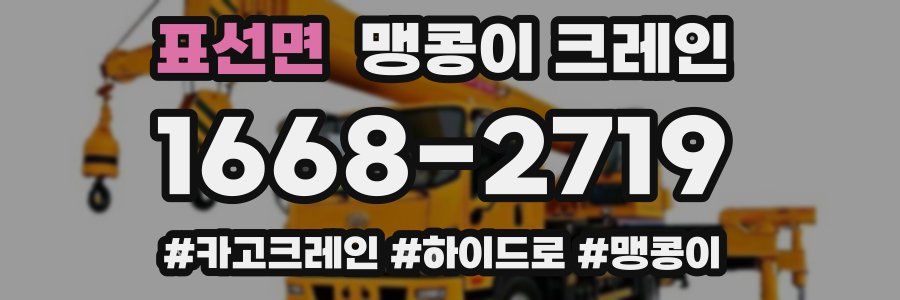 표선면 맹콩이 크레인