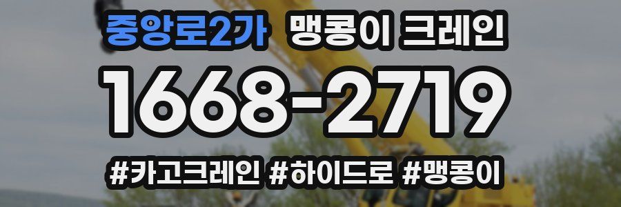 중앙로2가 맹콩이 크레인