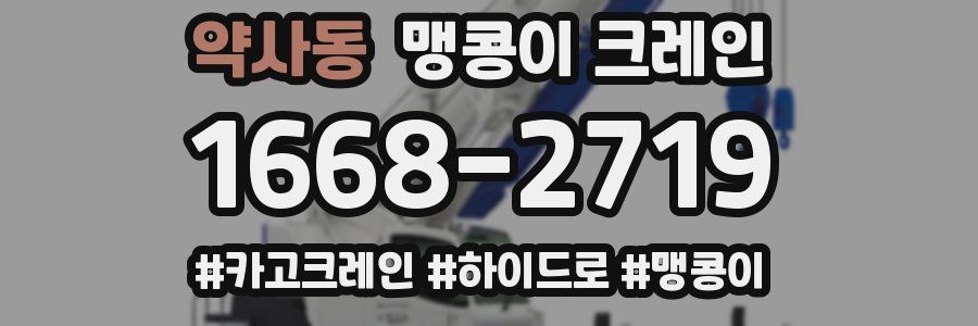 약사동 맹콩이 크레인