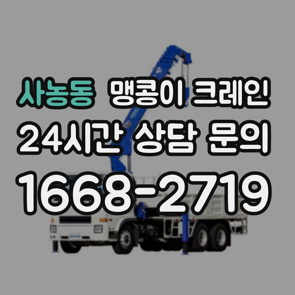 사농동 맹콩이 크레인