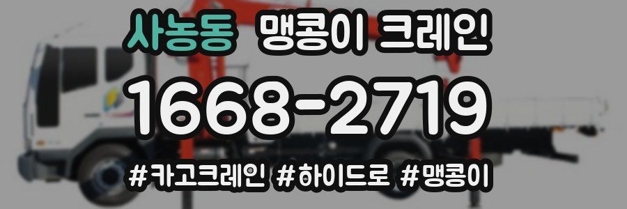 사농동 맹콩이 크레인