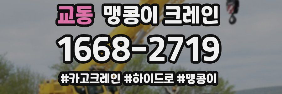 교동 맹콩이 크레인