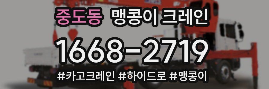 중도동 맹콩이 크레인