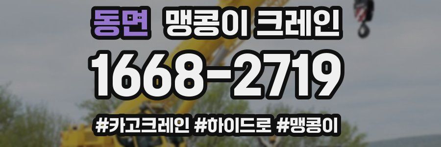 동면 맹콩이 크레인