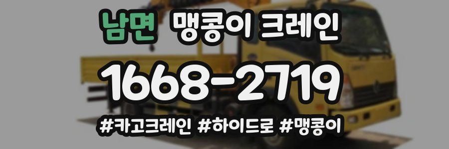 남면 맹콩이 크레인