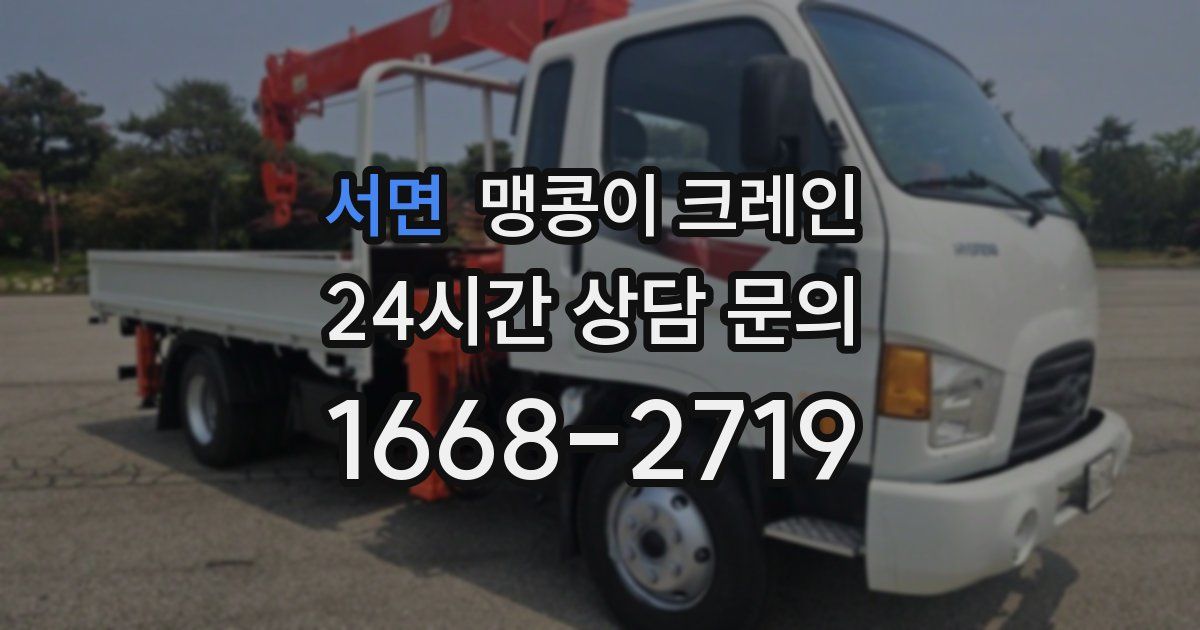 서면 맹콩이 크레인