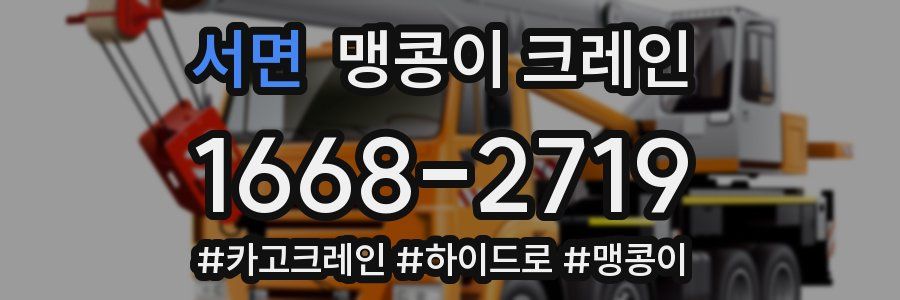 서면 맹콩이 크레인