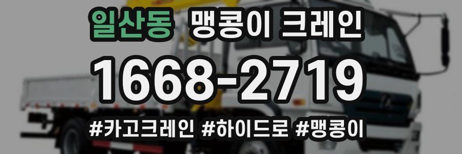 일산동 맹콩이 크레인