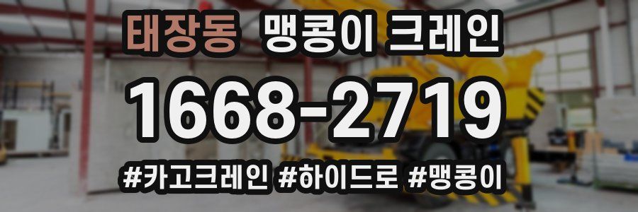 태장동 맹콩이 크레인