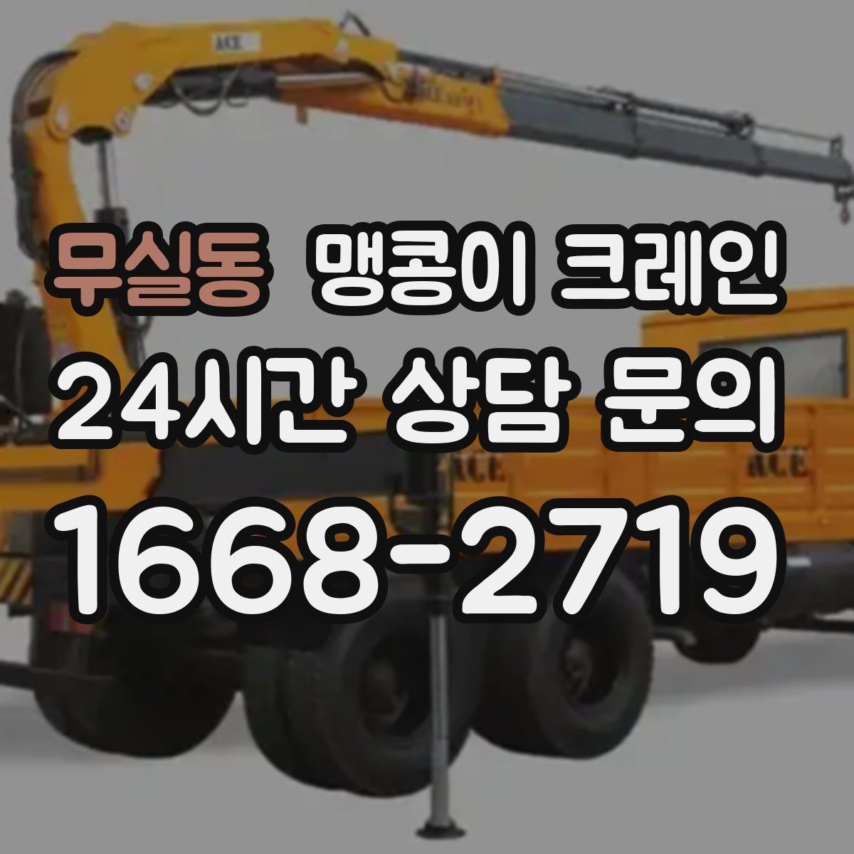 무실동 맹콩이 크레인