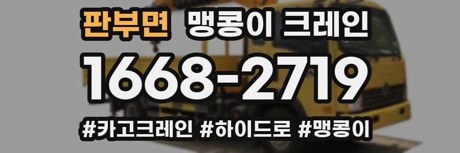 판부면 맹콩이 크레인