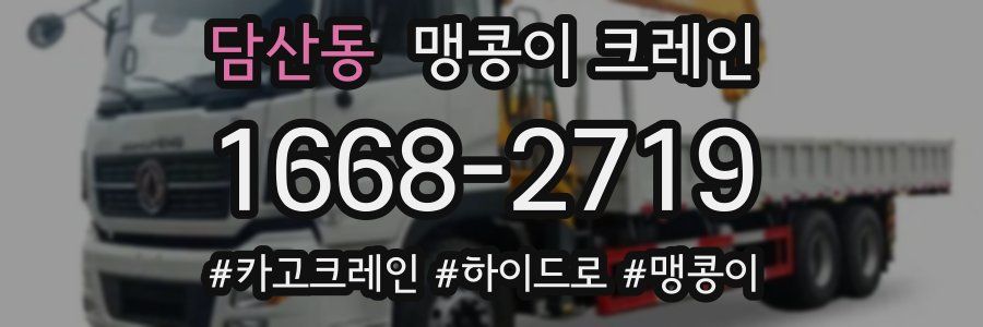 담산동 맹콩이 크레인