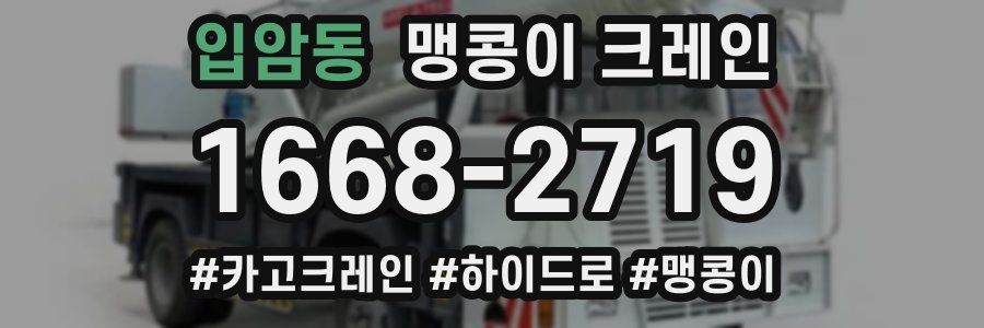 입암동 맹콩이 크레인