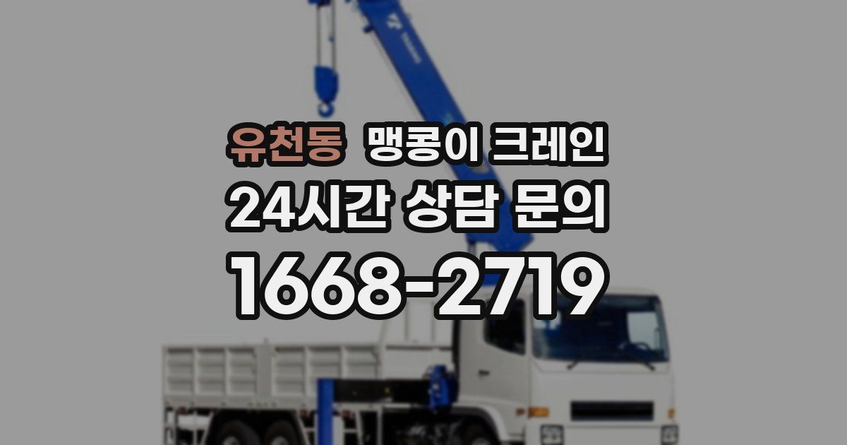 유천동 맹콩이 크레인