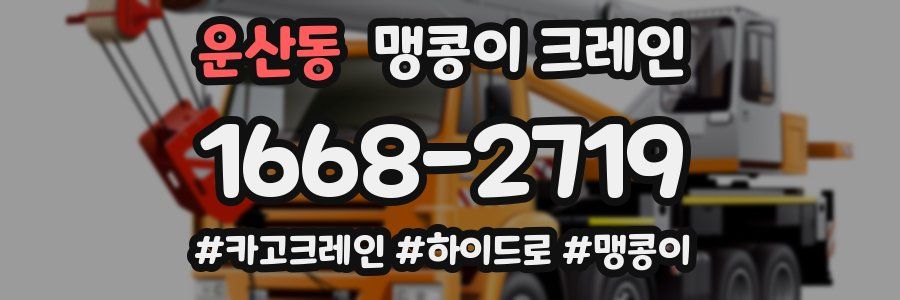 운산동 맹콩이 크레인